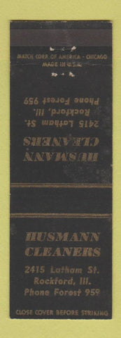 Matchbook Cover - Husmann Cleaners Rockford IL
