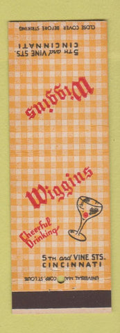Matchbook Cover - Wiggins Restaurant Cincinnati OH