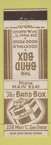 Matchbook Cover - The Band Box San Diego CA