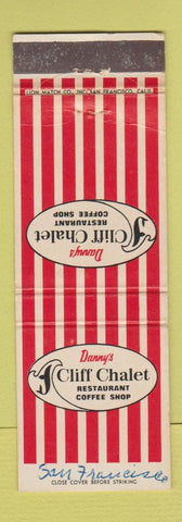 Matchbook Cover - Danny's Cliff Chalet San Francisco CA WRITING