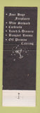 Matchbook Cover - Peerless Mill Inn Miamisburg OH