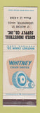 Matchbook Cover - Whitney Chain Drives Leominster MA WEAR