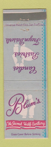 Matchbook Cover - Blum's Candies CA
