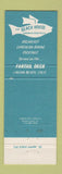 Matchbook Cover - The Beach House Laguna Beach CA