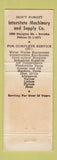 Matchbook Cover - Interstate Machinery Omaha NE WORN 1962
