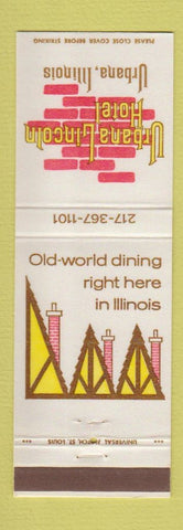 Matchbook Cover - Urbana Lincoln Hotel Urbana IL