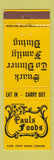 Matchbook Cover - Pauls Foods Restaurant