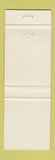Matchbook Cover - Pauls Foods Restaurant