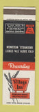 Matchbook Cover - Village Inn Restaurant Greenfield WI