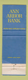 Matchbook Cover - Ann Arbor Bank MI WORN