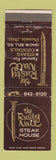 Matchbook Cover - The Rusty Nail Steak House Phoenix AZ WEAR