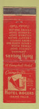 Matchbook Cover - Hotel Rogers Idaho Falls ID WEAR