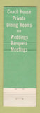Matchbook Cover - Coach House Cleveland OH