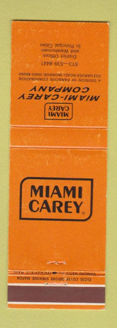 Matchbook Cover - Miami Carey Company Monroe OH Panacon