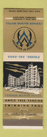 Matchbook Cover - Vernon Manor Hotel Cincinnati OH