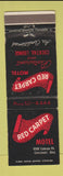 Matchbook Cover - Red Carpet Motel Cincinnati OH