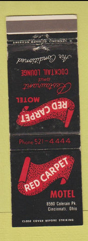 Matchbook Cover - Red Carpet Motel Cincinnati OH