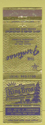 Matchbook Cover - King Bros Friendship Inn St Louis MO