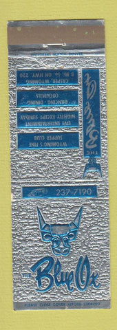 Matchbook Cover - Blue OX Casper WY restaurant