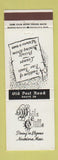 Matchbook Cover - White Cliffs Restaurant Northboro MA