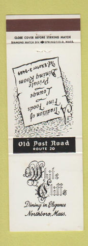 Matchbook Cover - White Cliffs Restaurant Northboro MA