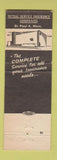 Matchbook Cover - Mutual Service Insurance Racine WI