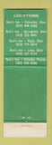 Matchbook Cover - Scot's Inn Columbus Springfield Piqua Lima OH