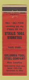Matchbook Cover - Columbia Tool Steel Cleveland OH