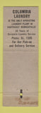 Matchbook Cover - Columbia Laundry Minneapolis MN WEAR