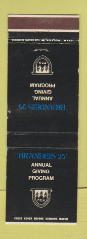 Matchbook Cover - Brandeis Giving Program WORN