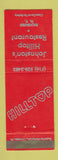 Matchbook Cover - Johnston's Hilltop Restaurant Richburg NY