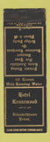 Matchbook Cover - Hotel Kennewood Elizabethtown PA WEAR