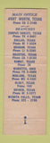 Matchbook Cover - Producers Supply & Tool oil gas wells Fort Worth TX WEAR