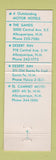 Matchbook Cover - Desert Inn Albuquerque NM Sands El Camino Desert Inn Santa Fe