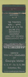 Matchbook Cover - Georgia Motel Columbus GA WORN