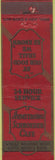 Matchbook Cover - Armstrong Schroeder Cafe Los Angeles CA 30s