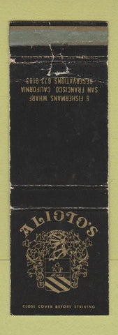 Matchbook Cover - Alioto's San Francisco CA WORN