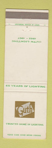 Matchbook Cover - Guth Lighting 1967 WEAR