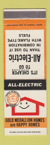 Matchbook Cover - Gold Medaillion Homes