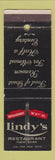 Matchbook Cover - Lindy's Restaurant New York City
