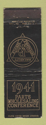 Matchbook Cover - 1941 Parts Wholesaling Conference WEAR