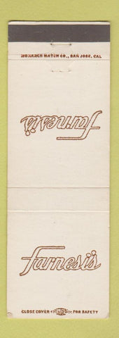 Matchbook Cover - Farnesi's Restaurant Chevron oil gas Chowchilla Madera CA