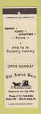 Matchbook Cover - The Amish Barn Bird in Hand PA