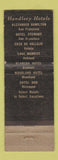 Matchbook Cover - Lake Merritt Hotel Oakland CA