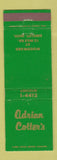 Matchbook Cover - Adrian Cotter's Berkley MI restaurant