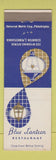 Matchbook Cover - Blue Lantern Restaurant Scranton PA