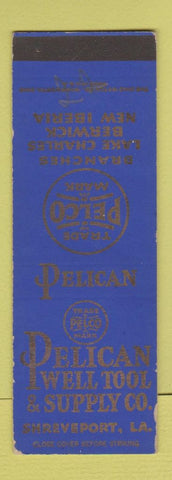 Matchbook Cover - Pelican Well Tool Supply Shreveport LA SAMPLE WEAR
