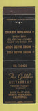 Matchbook Cover - The Gobbler Restaurant North Highlands CA WEAR