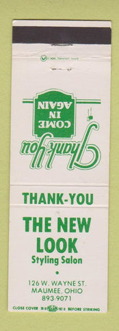 Matchbook Cover - The New Look Salon Maumee OH