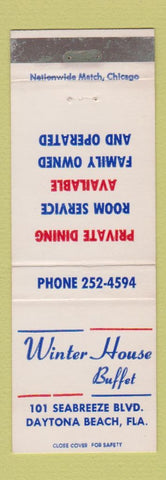 Matchbook Cover - Winter House Buffet Daytona Beach FL